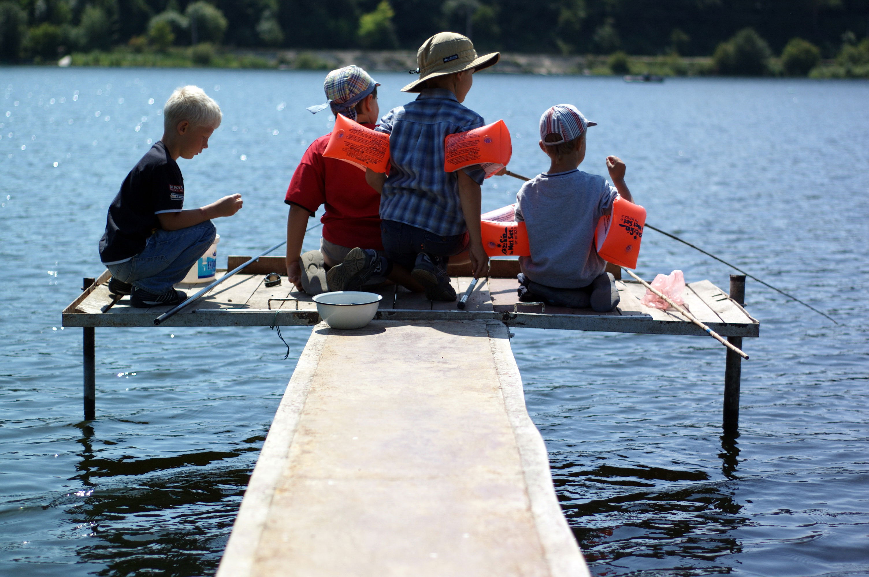 Billede 4 Børn På Bro